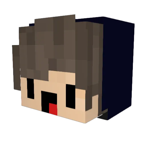 hey_man_ Minecraft avatar head, 3D render