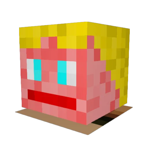 hey_mans Minecraft avatar head, 3D render