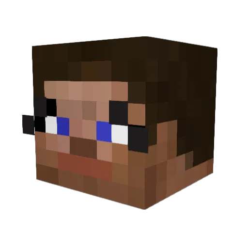 heya0817 Minecraft avatar head, 3D render