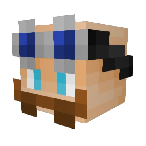 heyaaaa4 Minecraft avatar head, 3D render