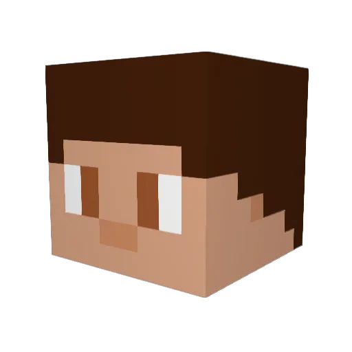 heyboomie Minecraft avatar head, 3D render