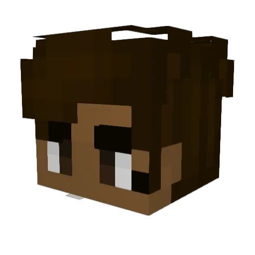 heydom4k Minecraft avatar head, 3D render