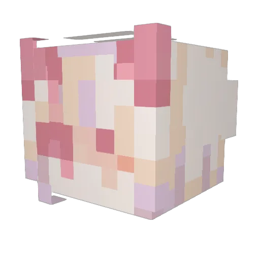 heygunnn Minecraft avatar head, 3D render
