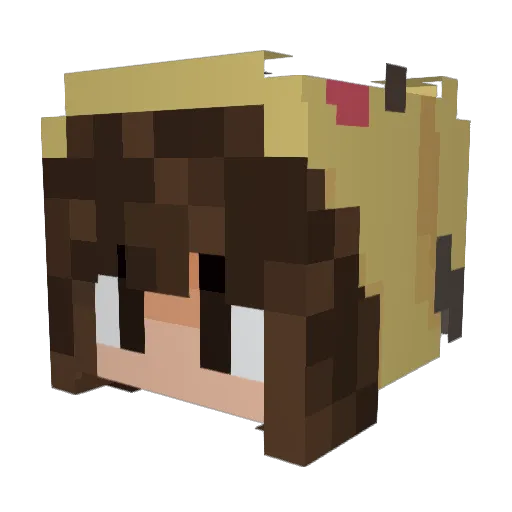 heyhay__ Minecraft avatar head, 3D render