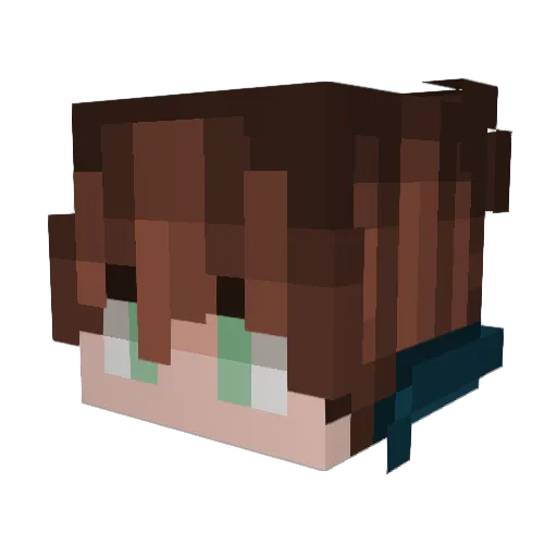 heyhey123 Minecraft avatar head, 3D render