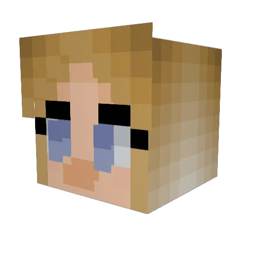 heyitscallie Minecraft avatar head, 3D render