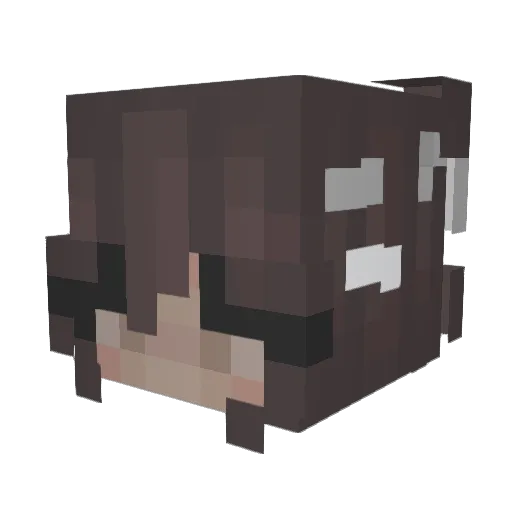 heyitscloudovo Minecraft avatar head, 3D render
