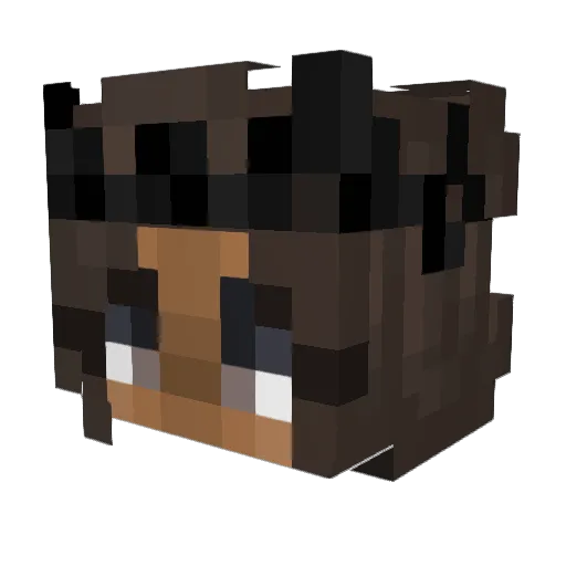 heyitsmadii Minecraft avatar head, 3D render