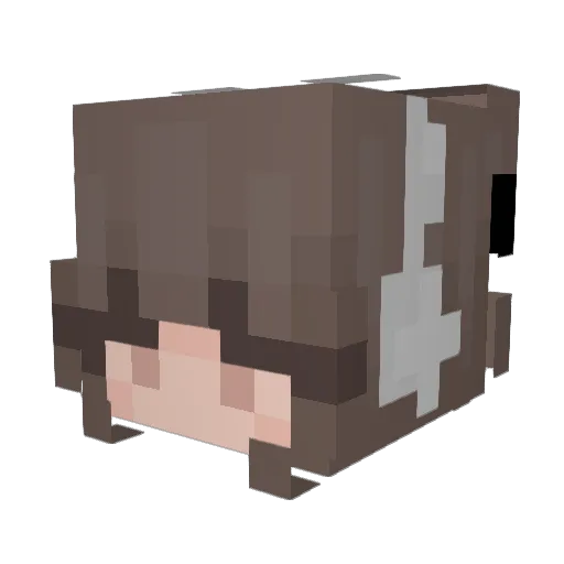 heyitsolives Minecraft avatar head, 3D render