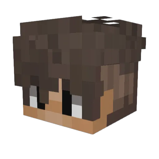 heyitzryan Minecraft avatar head, 3D render