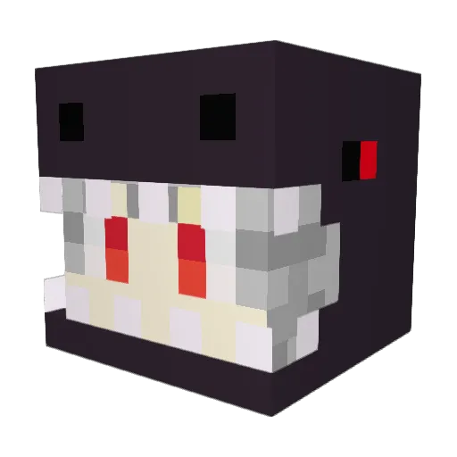 heyiyi Minecraft avatar head, 3D render
