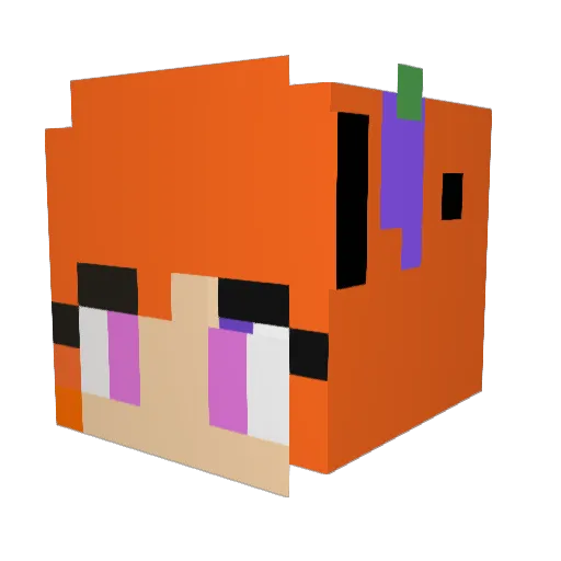 heymolls Minecraft avatar head, 3D render