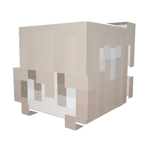 heynella Minecraft avatar head, 3D render