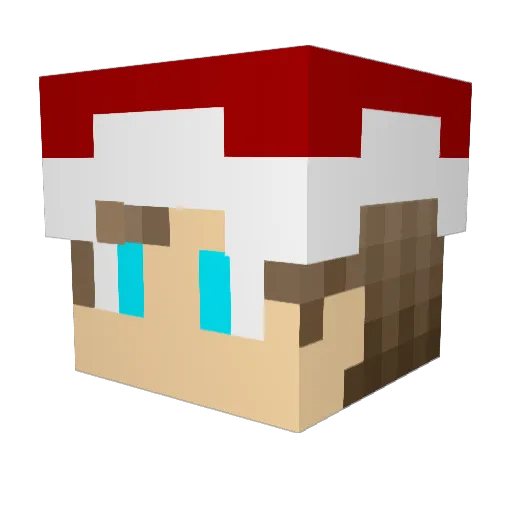 heynoi Minecraft avatar head, 3D render