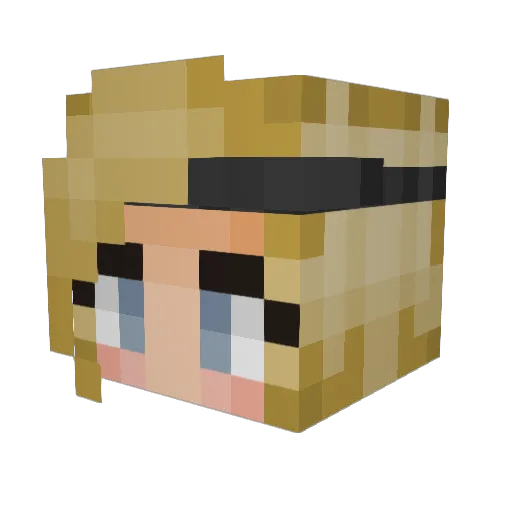 heyo_1 Minecraft avatar head, 3D render
