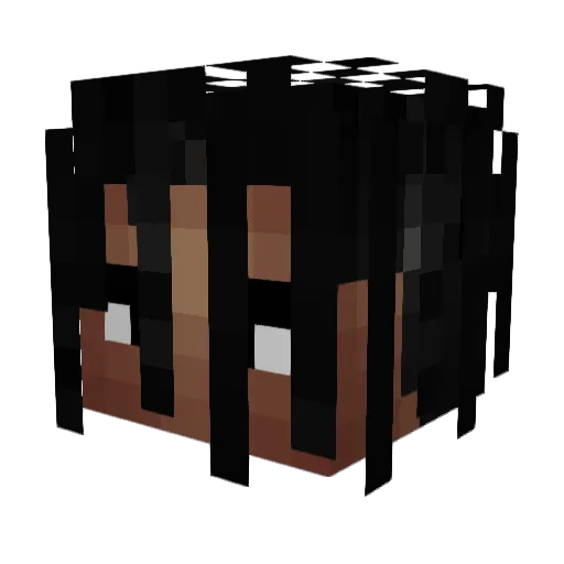 heyohwow Minecraft avatar head, 3D render
