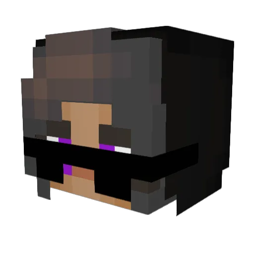 heyrey Minecraft avatar head, 3D render