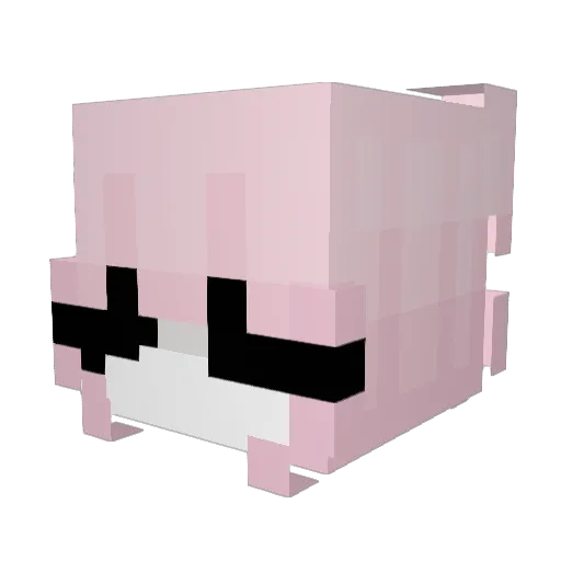 heysta Minecraft avatar head, 3D render