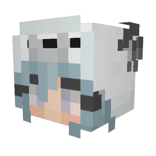 heyu233 Minecraft avatar head, 3D render