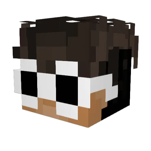 heyySolaris Minecraft avatar head, 3D render