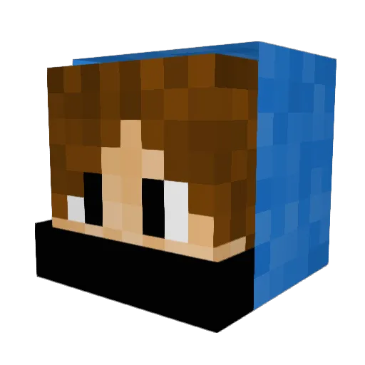 heyyitssean Minecraft avatar head, 3D render