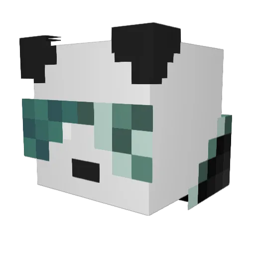 heyyitswes Minecraft avatar head, 3D render
