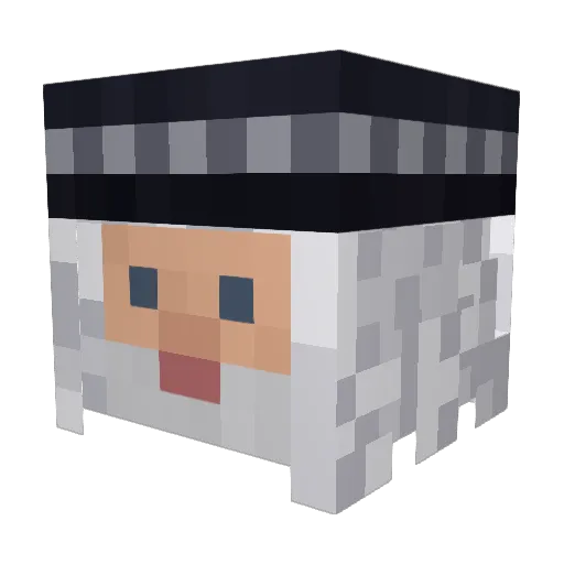 heztech Minecraft avatar head, 3D render