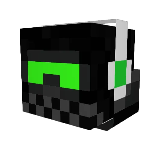hfgjk Minecraft avatar head, 3D render