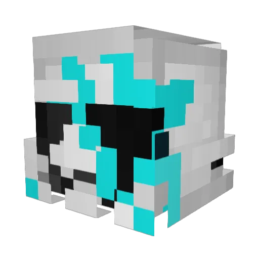 hfi6hd Minecraft avatar head, 3D render