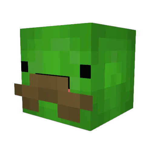 hfwiggles Minecraft avatar head, 3D render