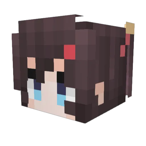hfygw Minecraft avatar head, 3D render