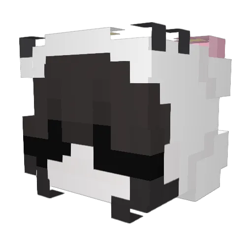 hfyw Minecraft avatar head, 3D render