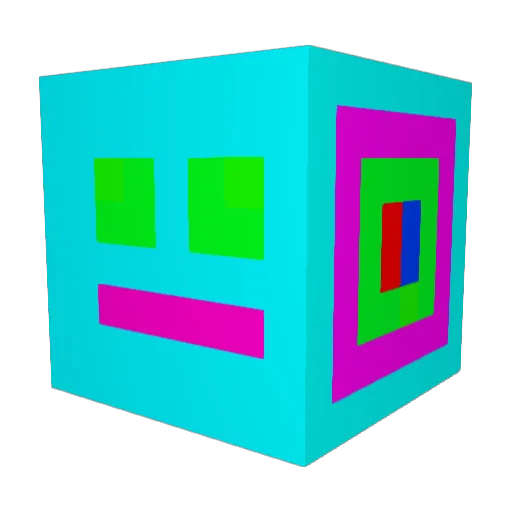 hg044 Minecraft avatar head, 3D render