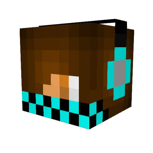 hgd2 Minecraft avatar head, 3D render