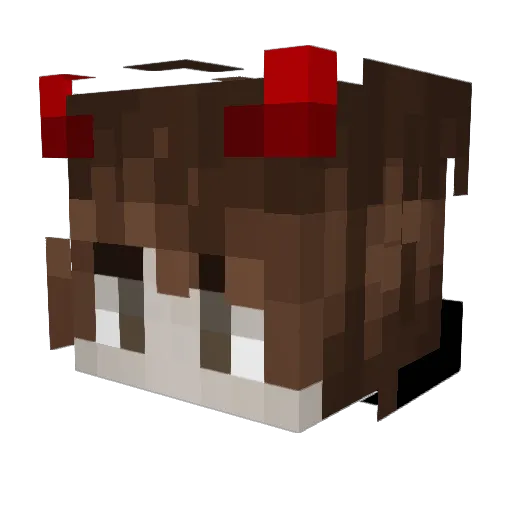 hgfhghfg Minecraft avatar head, 3D render