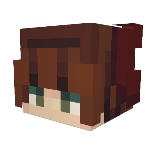 hgnlp Minecraft avatar head, 3D render