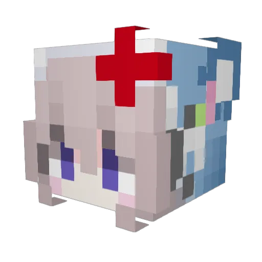 hgq888 Minecraft avatar head, 3D render