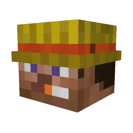 hguel Minecraft avatar head, 3D render