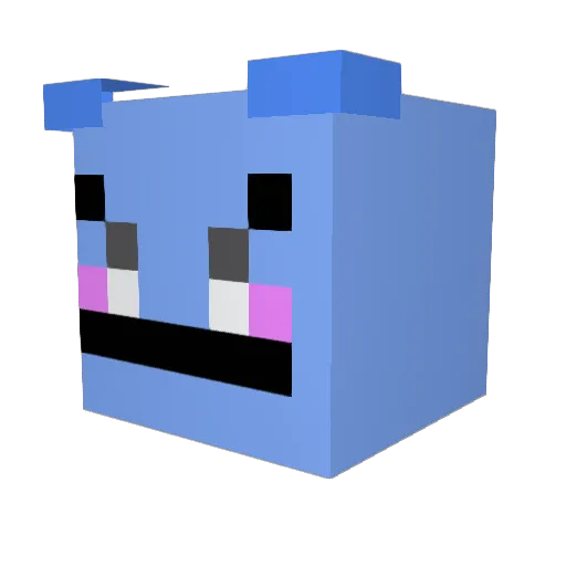 hgw02 Minecraft avatar head, 3D render