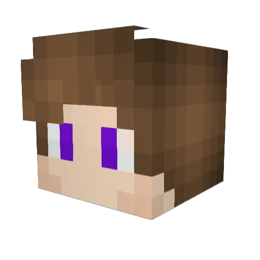hhame Minecraft avatar head, 3D render
