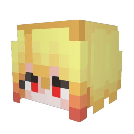 hhbd2020 Minecraft avatar head, 3D render