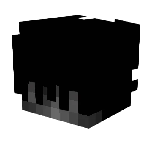 hheat Minecraft avatar head, 3D render