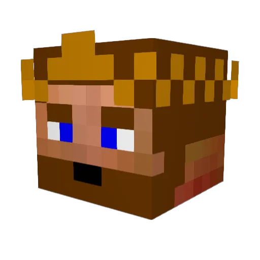 hherlev Minecraft avatar head, 3D render