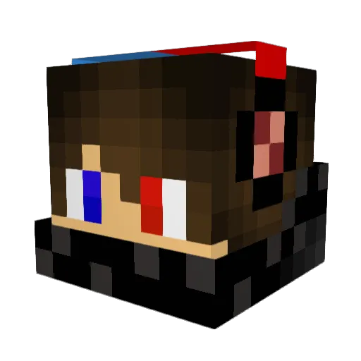hhharison Minecraft avatar head, 3D render