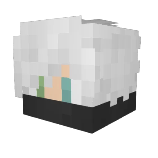 hhhhhaaaaapa Minecraft avatar head, 3D render
