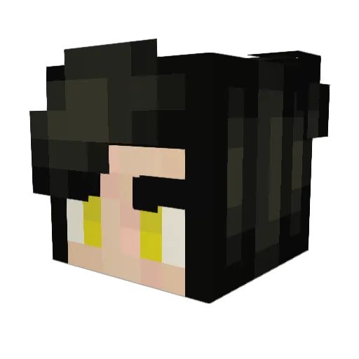 hhhhhhmmmmmmmmmm Minecraft avatar head, 3D render