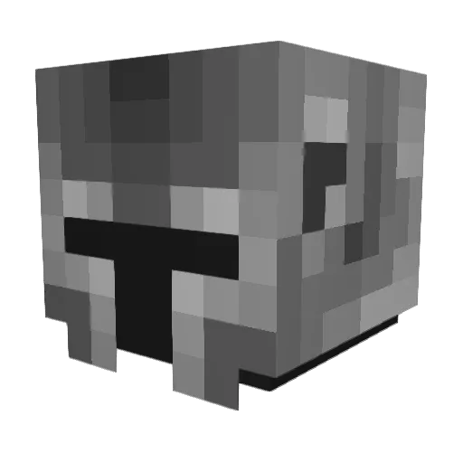 hhhyyt Minecraft avatar head, 3D render
