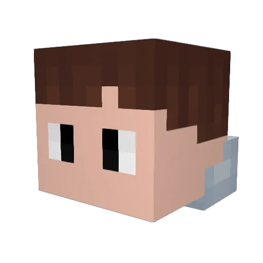hhk_joehui Minecraft avatar head, 3D render