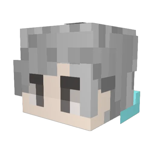 hhl556 Minecraft avatar head, 3D render