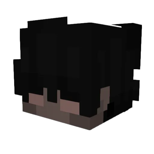 hhlven Minecraft avatar head, 3D render